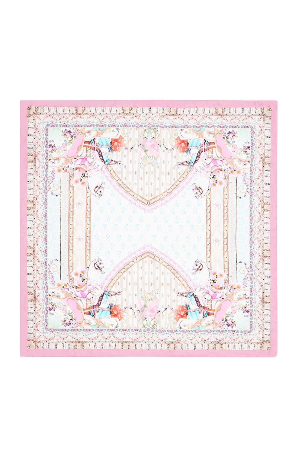 CAMILLA LARGE SQUARE SCARF CAROUSEL MADEMOISELLE
