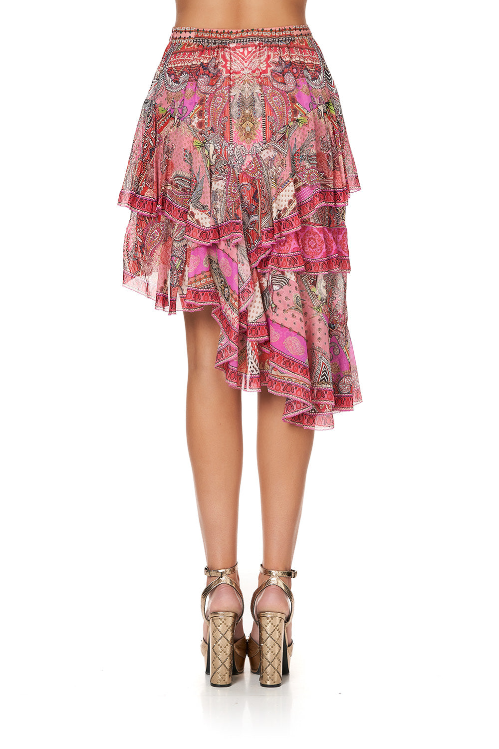 LAYERED ASYMMETRICAL SKIRT LOTUS LOVERS