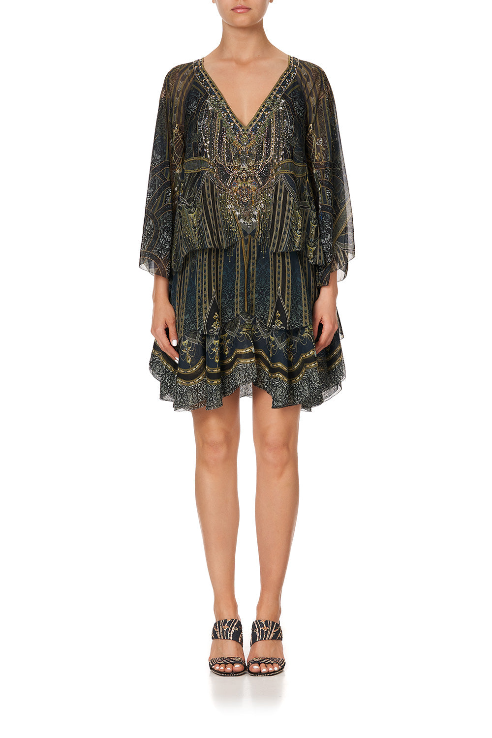 LAYERED FRILL SHORT DRESS GREAT SCOTT