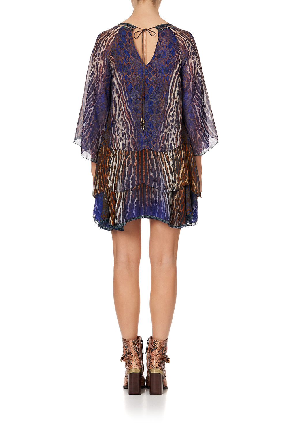 LAYERED FRILL SHORT DRESS KOMODO QUEEN