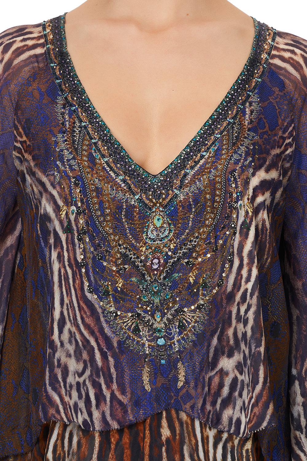 LAYERED FRILL SHORT DRESS KOMODO QUEEN