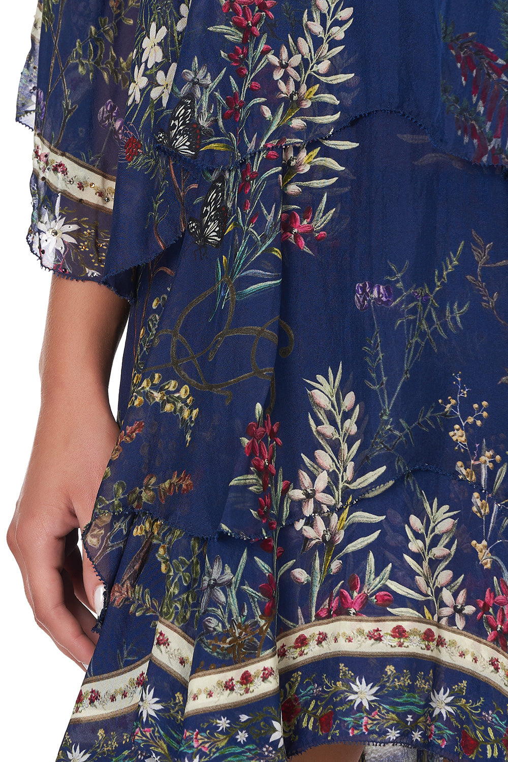 LAYERED FRILL SHORT DRESS WINGS IN ARMS