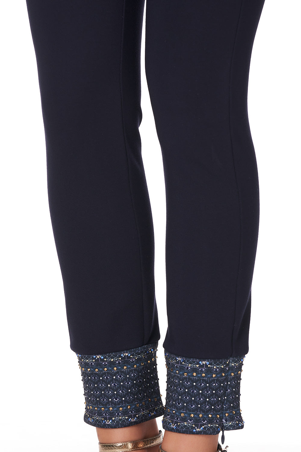 LEGGINGS WITH CONTRAST CUFF ITS A SIGN