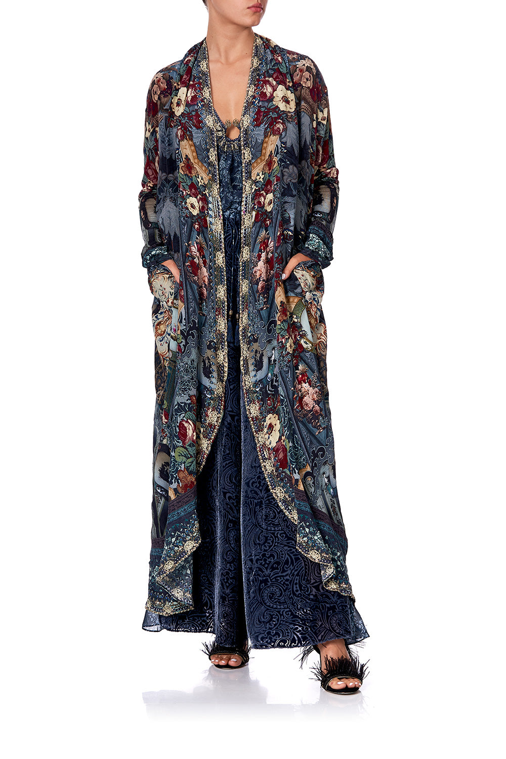 LONG CASUAL JACKET WITH POCKETS HOTEL BOHEME