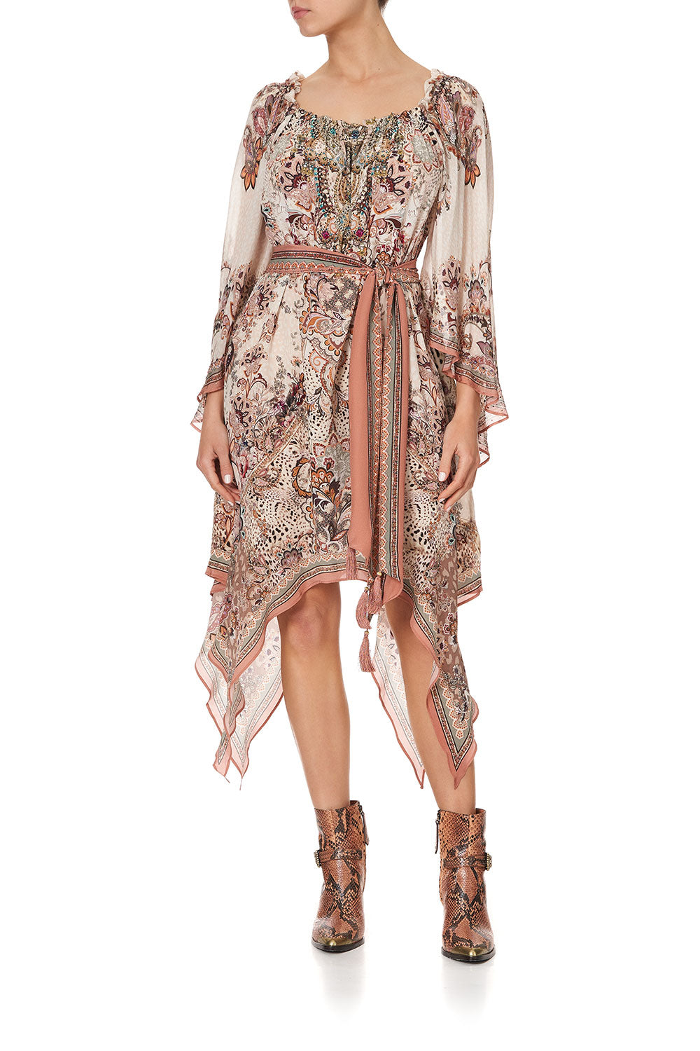 LONG DRESS WITH HANDKERCHIEF HEM TALES OF TALITHA