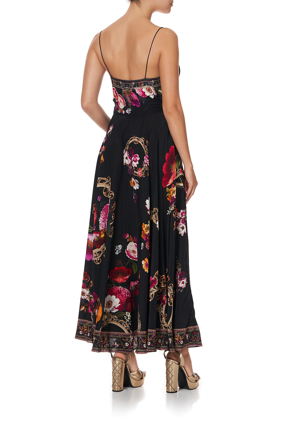 LONG DRESS WITH TIE FRONT MIRROR MIRROR