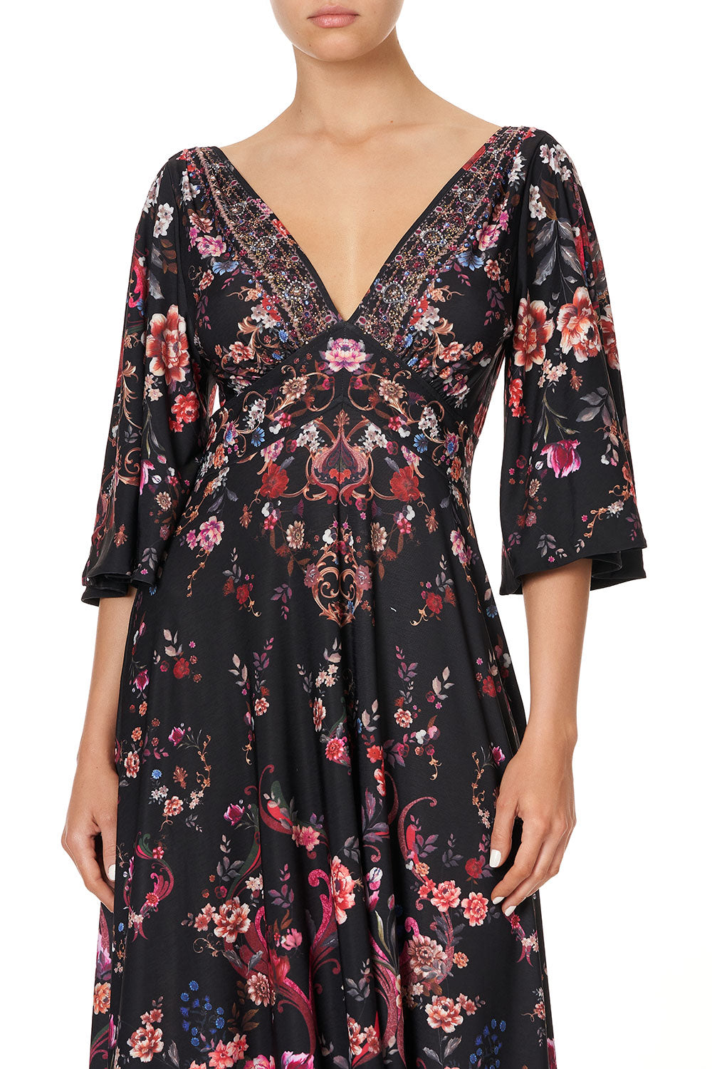 LONG HANDKERCHIEF JERSEY DRESS A GIRL LIKE YOU