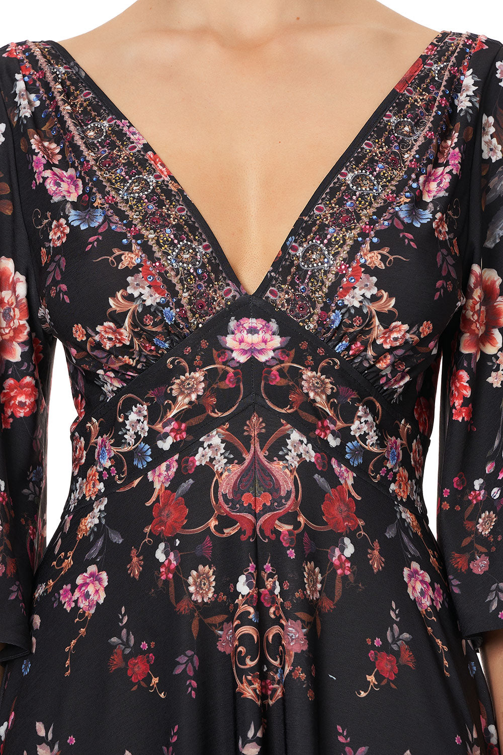 LONG HANDKERCHIEF JERSEY DRESS A GIRL LIKE YOU