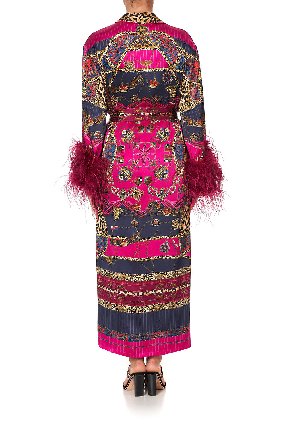 LONG ROBE WITH FLARED SLEEVE DINING HALL DARLING