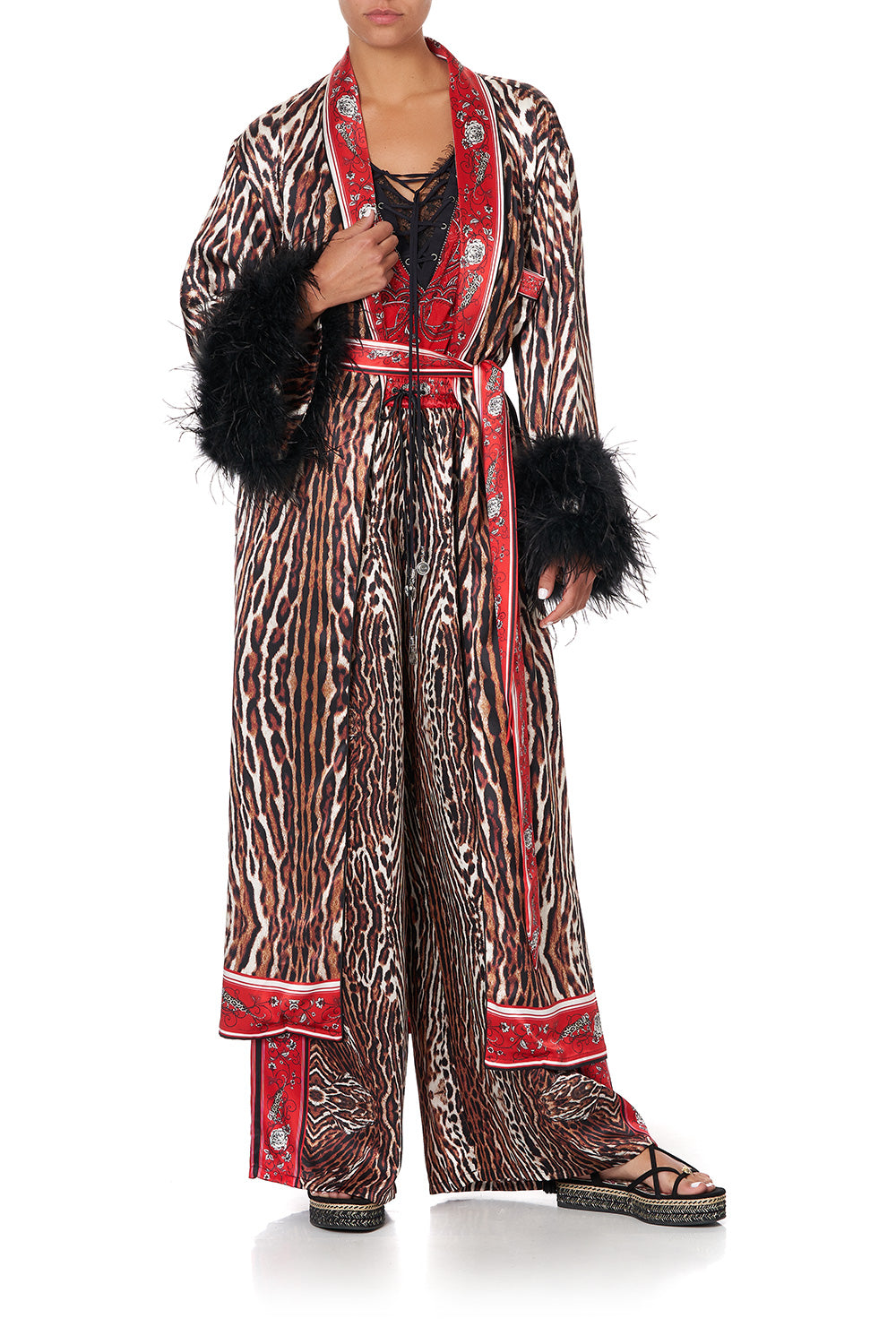 LONG ROBE WITH FLARED SLEEVE PIRATE PUNK