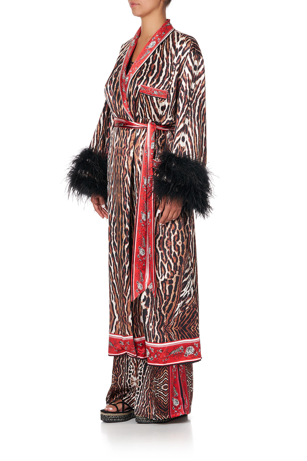 LONG ROBE WITH FLARED SLEEVE PIRATE PUNK