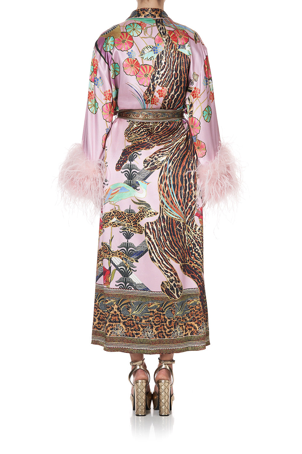 LONG ROBE WITH FLARED SLEEVE ZIBA ZIBA