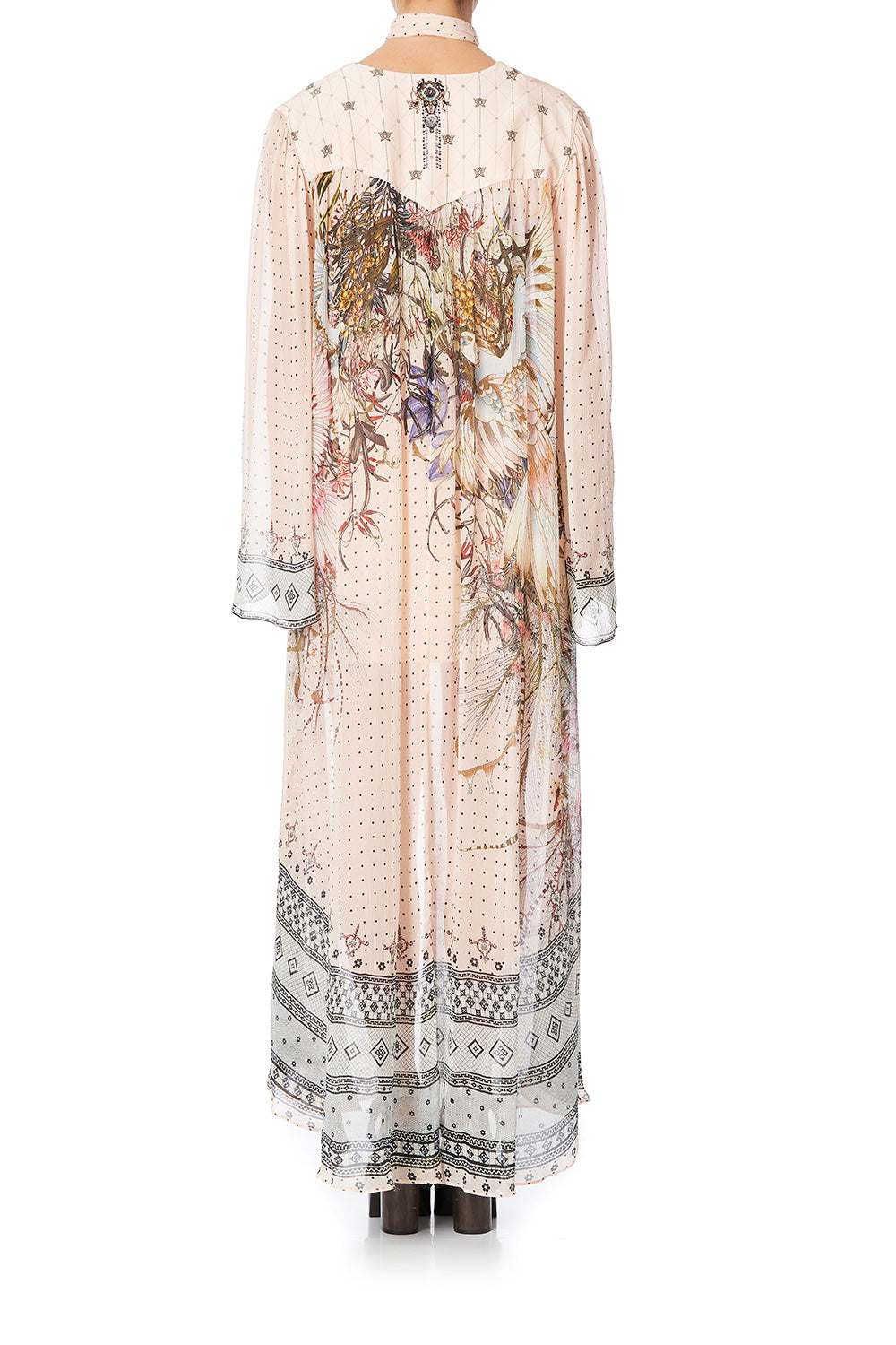 LONG SLEEVE DRESS WITH YOKE KINDRED SKIES