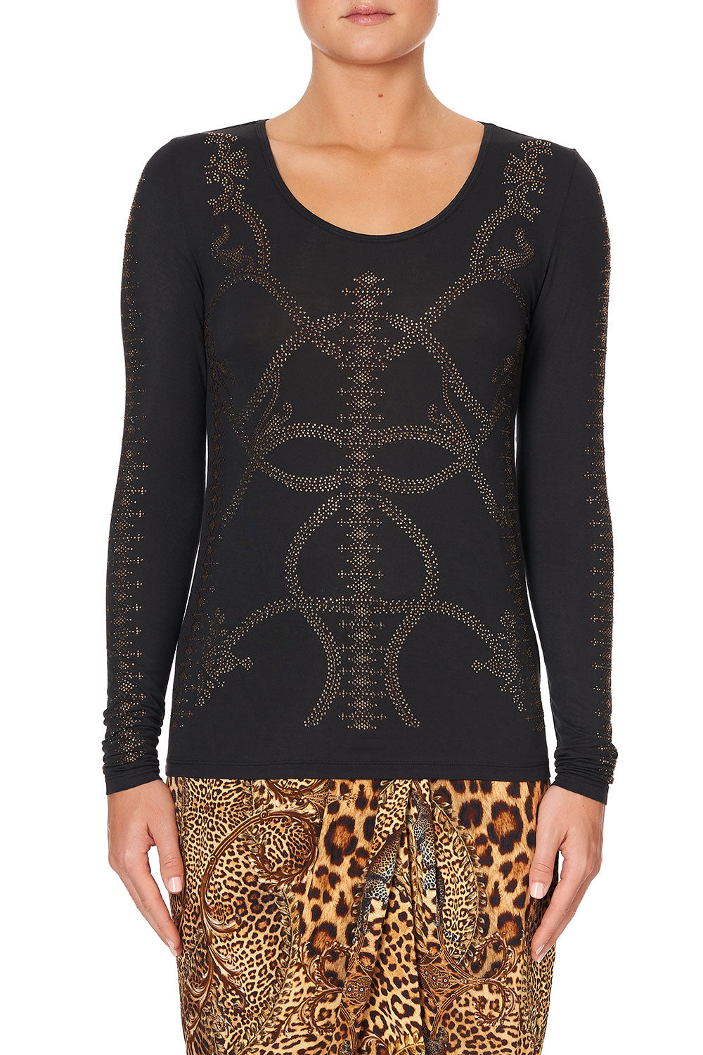 LONG SLEEVE FITTED TOP LADY LODGE