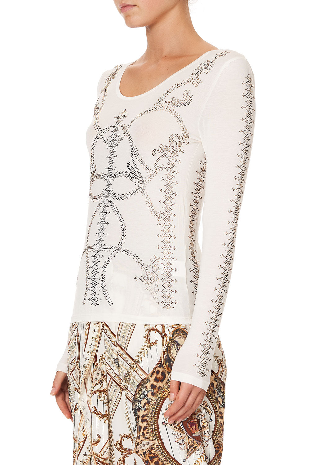 LONG SLEEVE FITTED TOP LADY LODGE