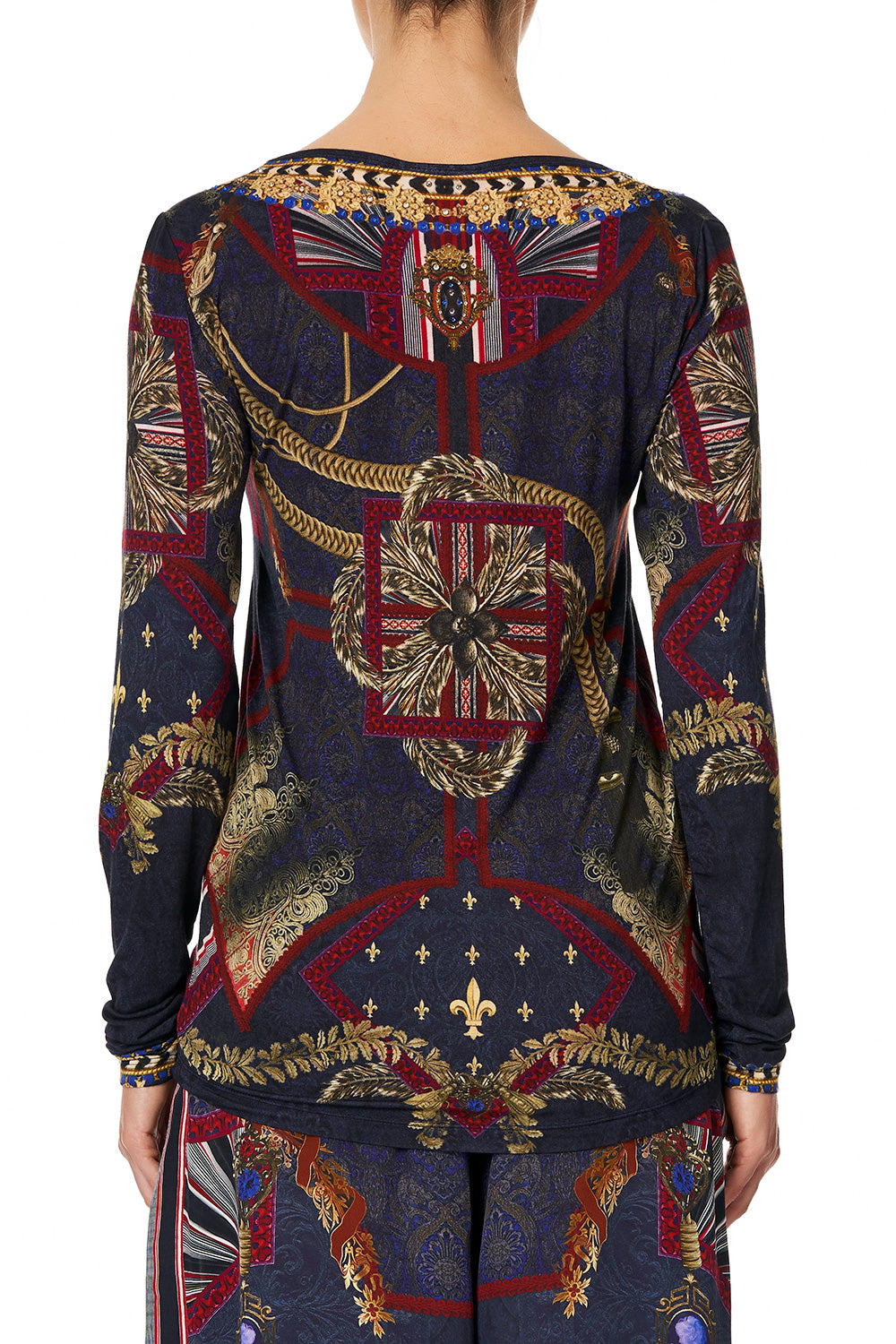 LONG SLEEVE FITTED TOP THIS CHARMING WOMAN