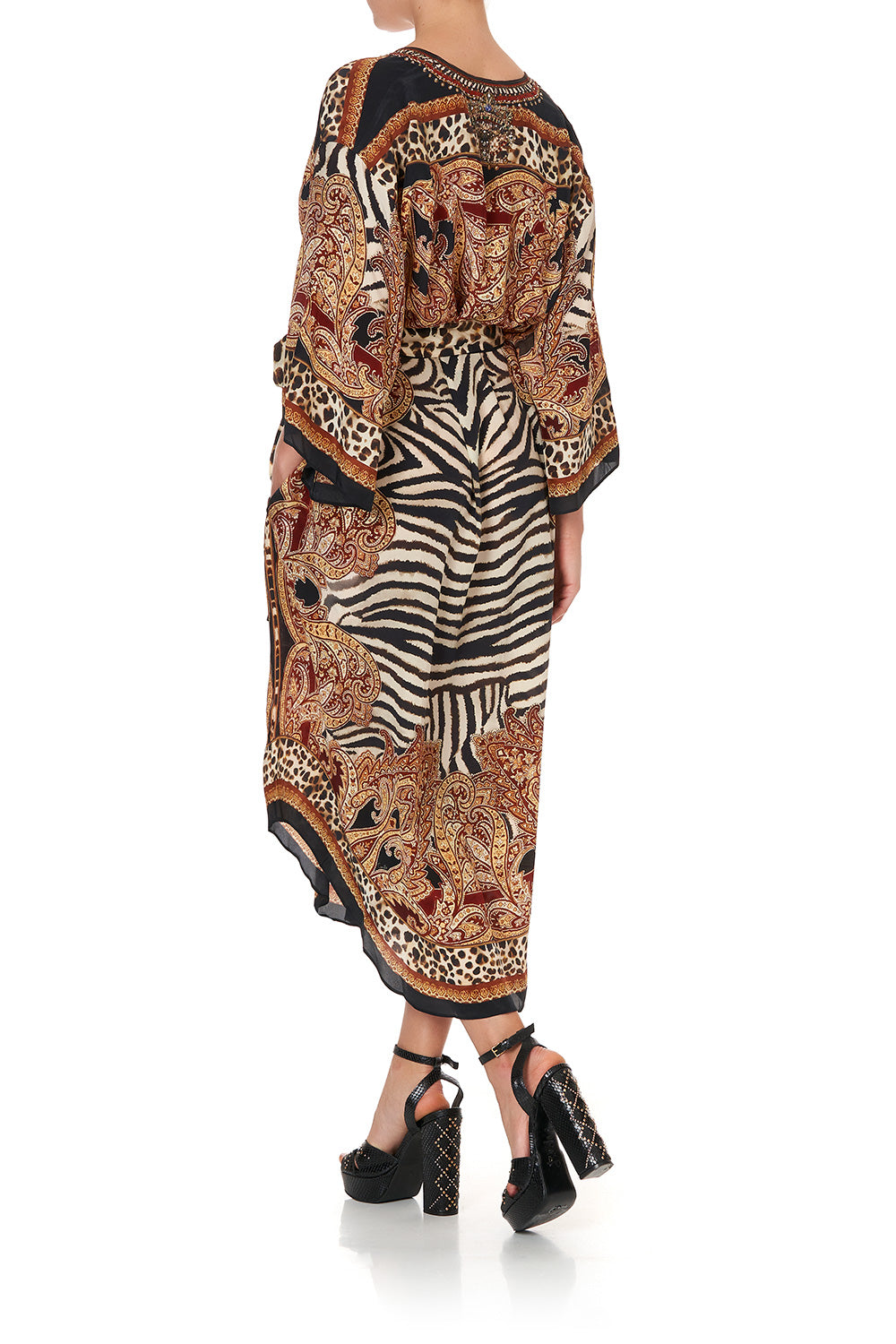 LOOSE BUTTON THROUGH DRESS WILD FIRE