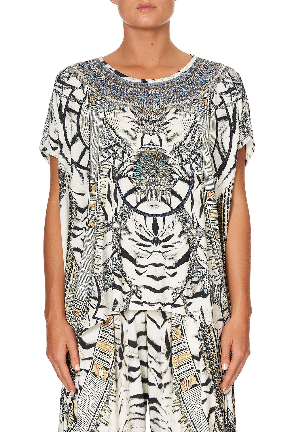 LOOSE FIT ROUND NECK TEE WILD BELLE