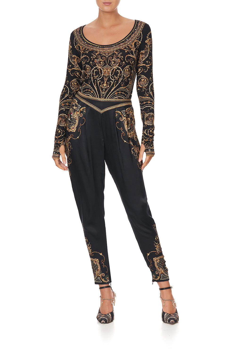 LOOSE PANT WITH DRAPED SIDE STUDIO 54