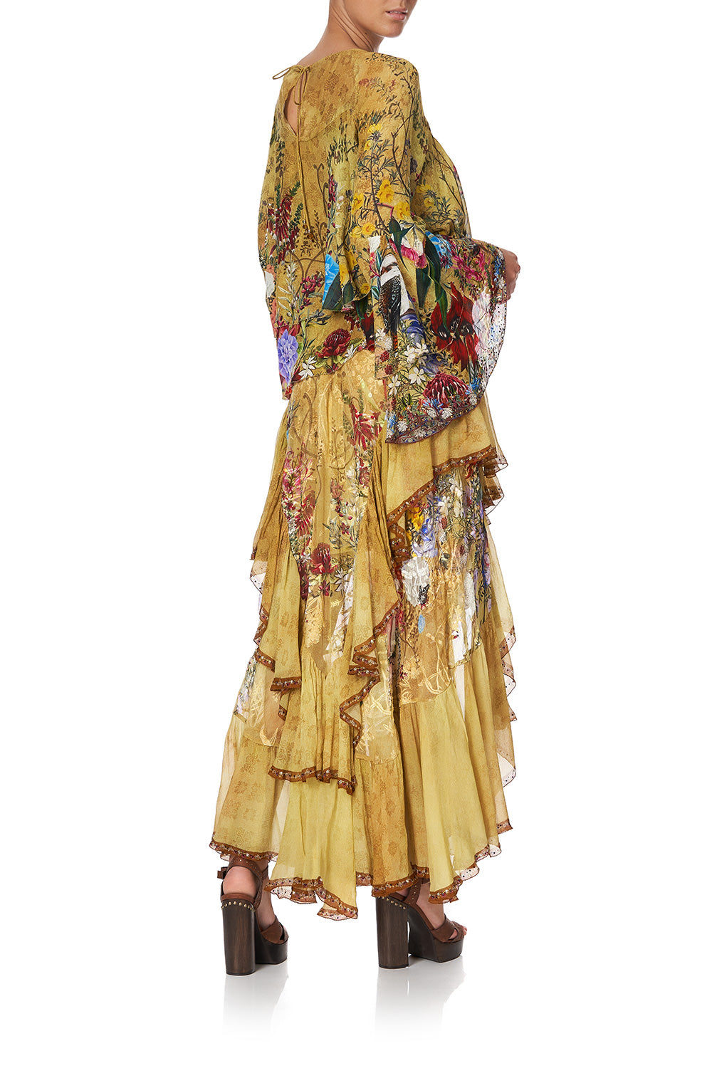 MAXI SKIRT WITH DOUBLE FRILL AMONG THE GUMTREES