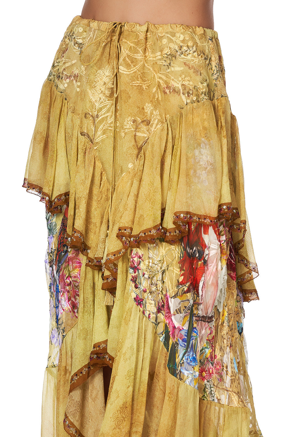 MAXI SKIRT WITH DOUBLE FRILL AMONG THE GUMTREES