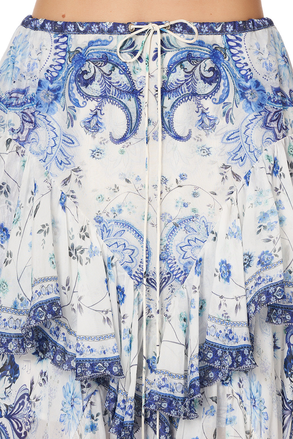 MAXI SKIRT WITH DOUBLE FRILL TALKING ABOUT A REVOLUTION