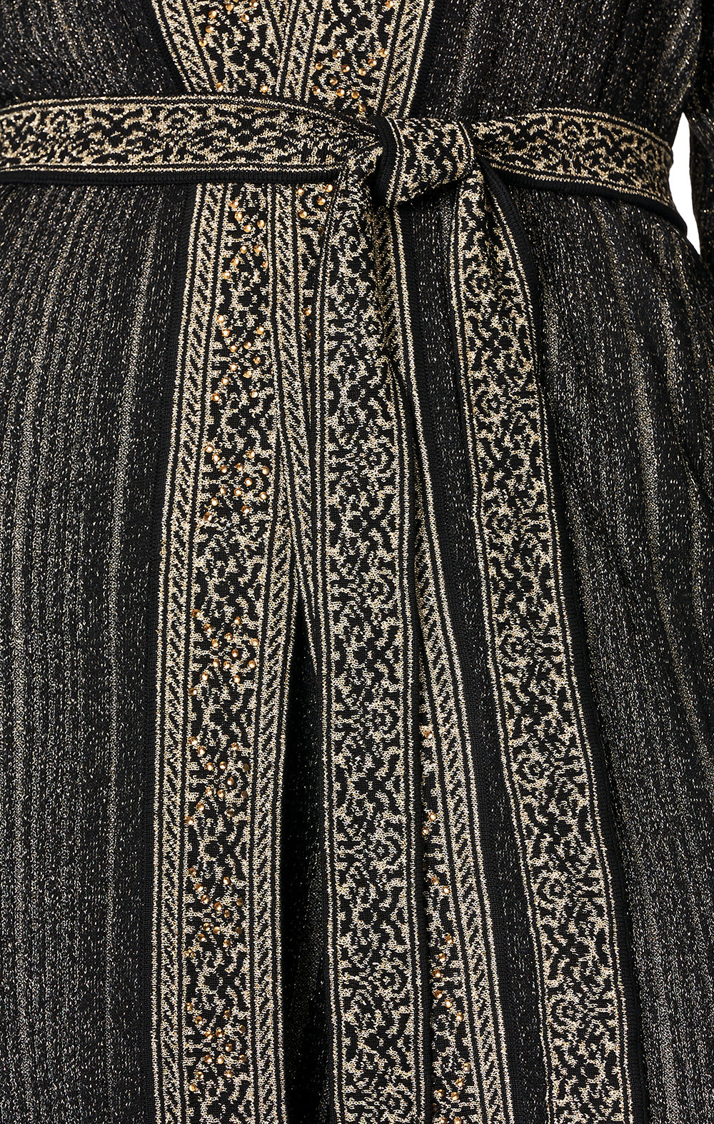 CAMILLA METALLIC KNIT CARDI WITH TIE REBELLE REBELLE