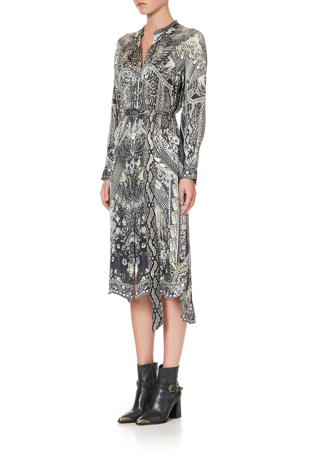 MID LENGTH SHIRT DRESS ONE TRIBE