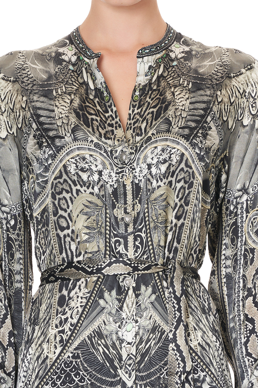 MID LENGTH SHIRT DRESS ONE TRIBE