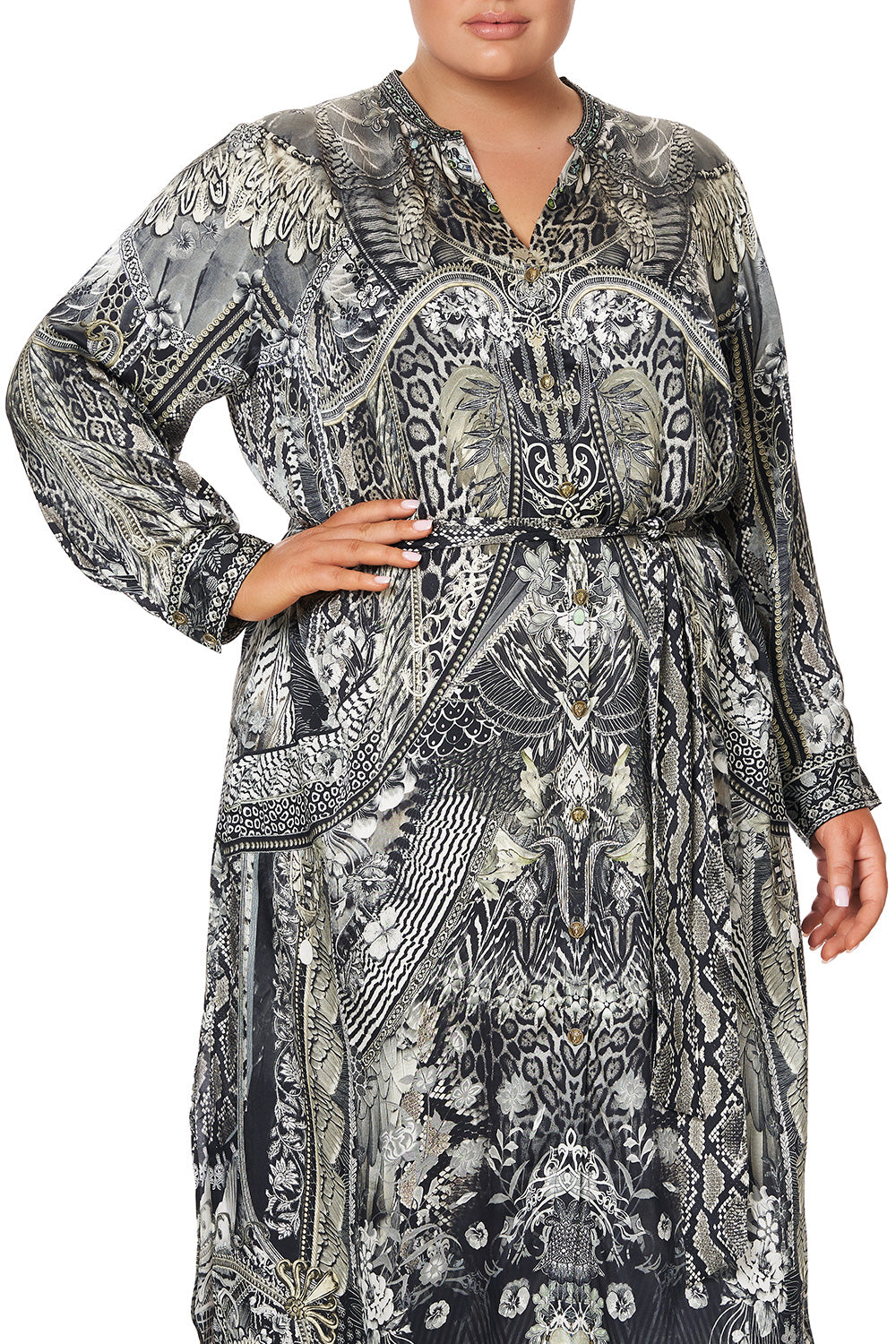 MID LENGTH SHIRT DRESS ONE TRIBE