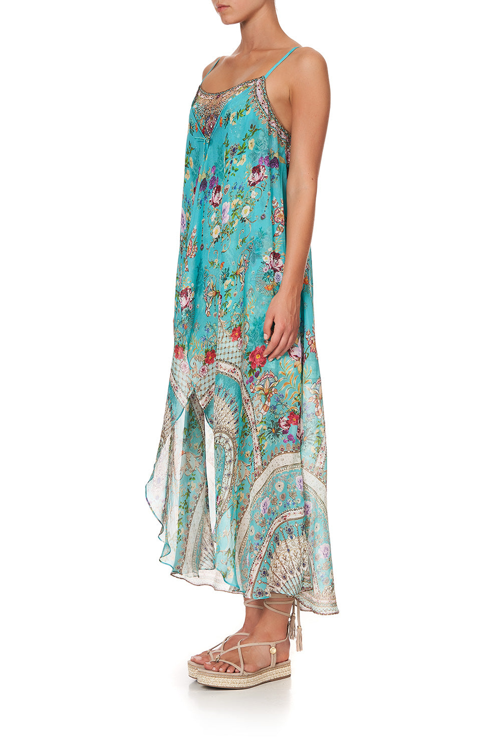 MINI DRESS WITH LONG OVERLAY A SONNET FOR SATINE