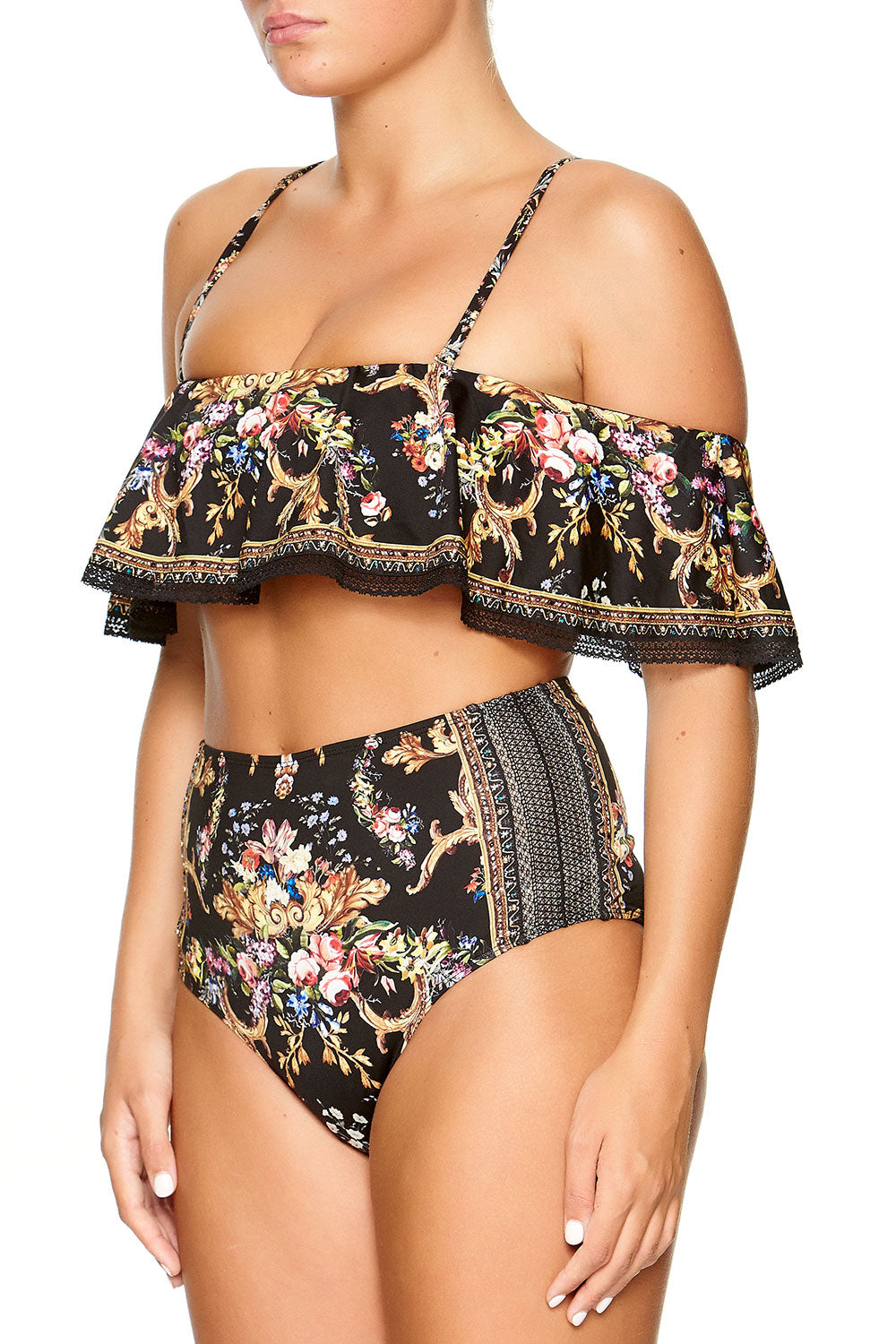 OFF SHOULDER BRA WITH TRIM FRIEND IN FLORA