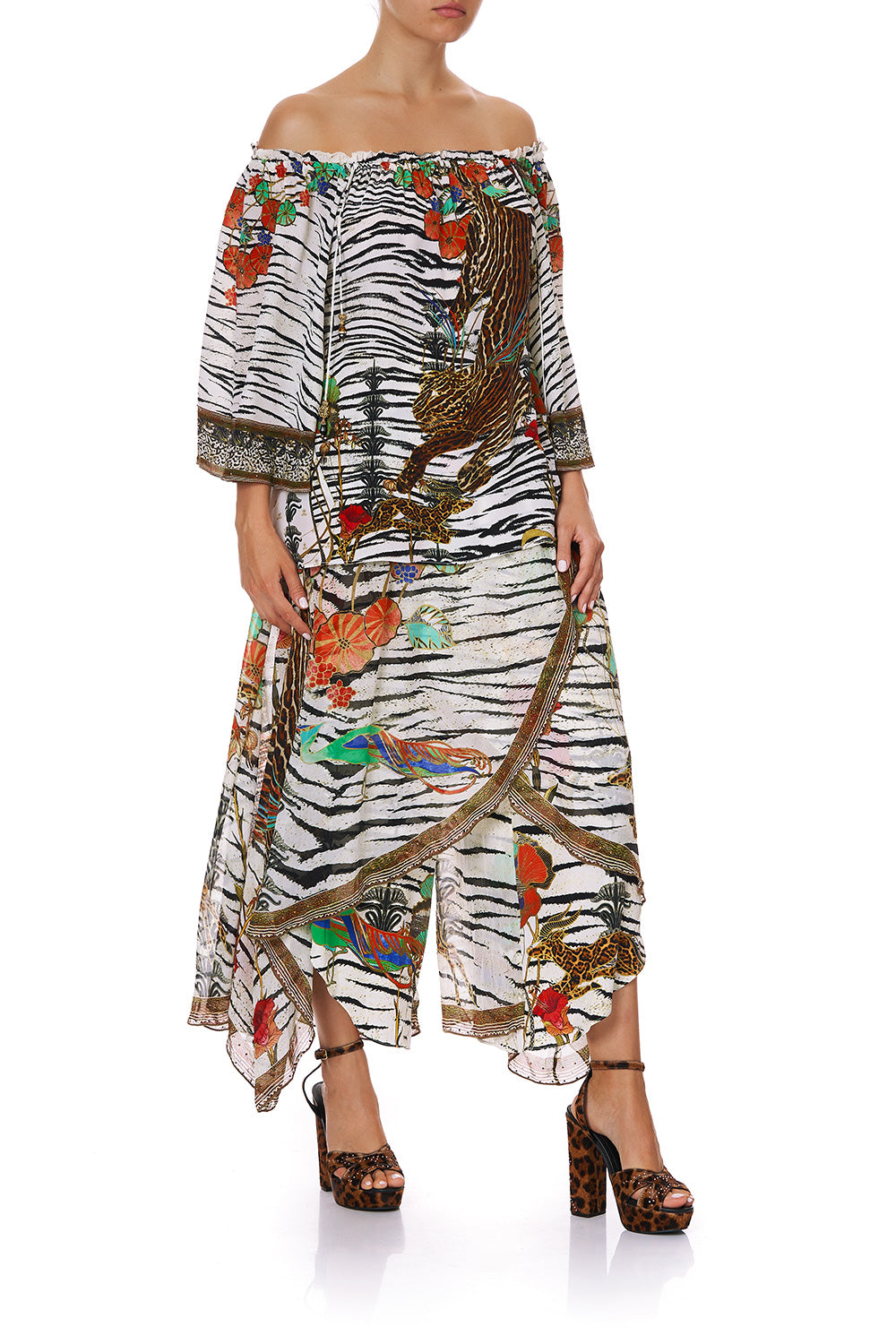 OFF SHOULDER FLARE BLOUSE COSMIC CONFLICT