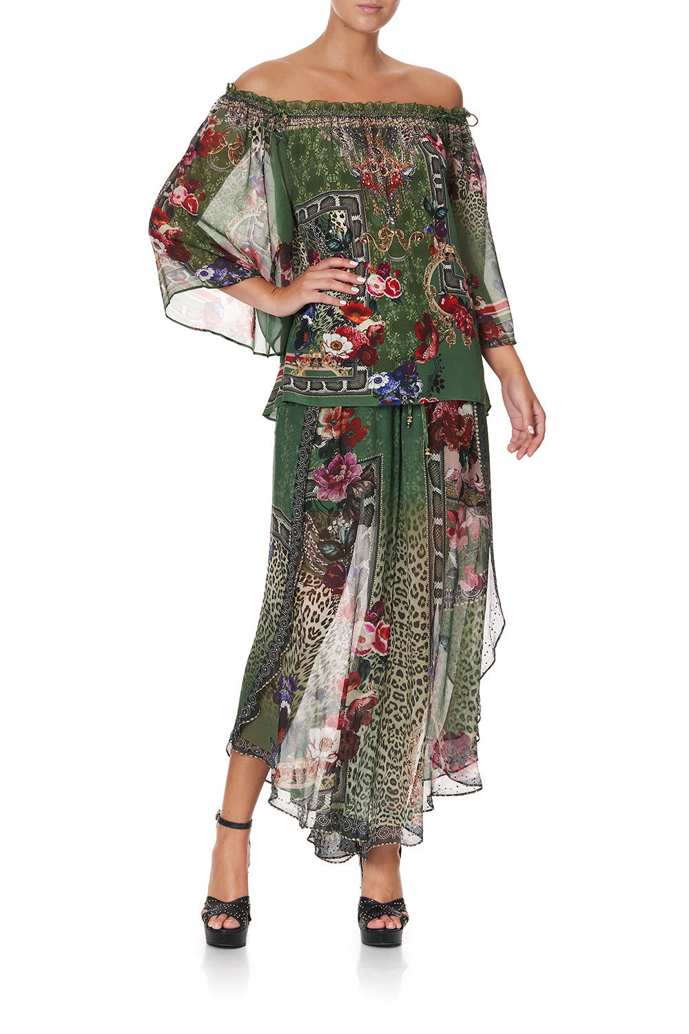 OFF SHOULDER FLARE BLOUSE TALES OF TIME