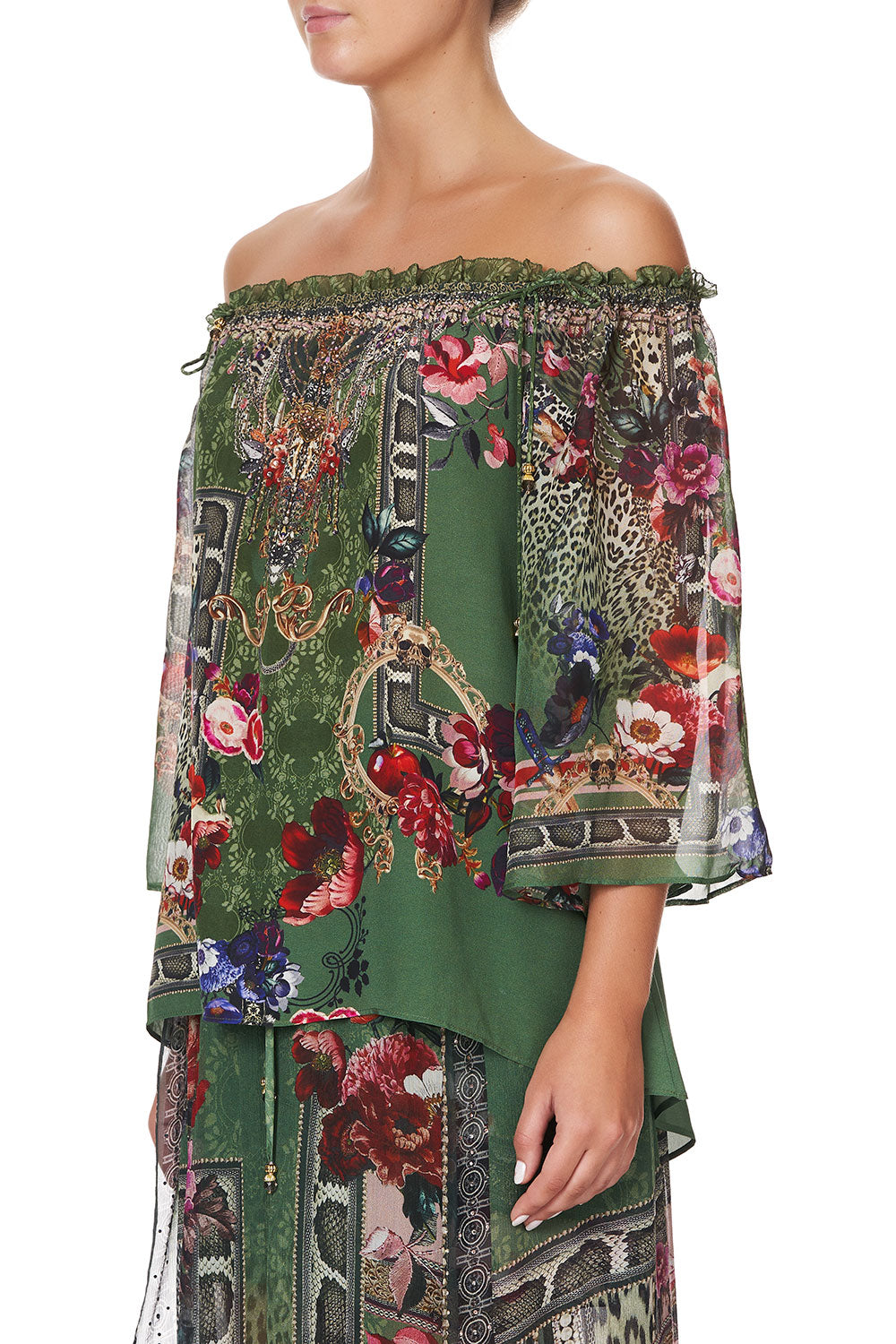 OFF SHOULDER FLARE BLOUSE TALES OF TIME