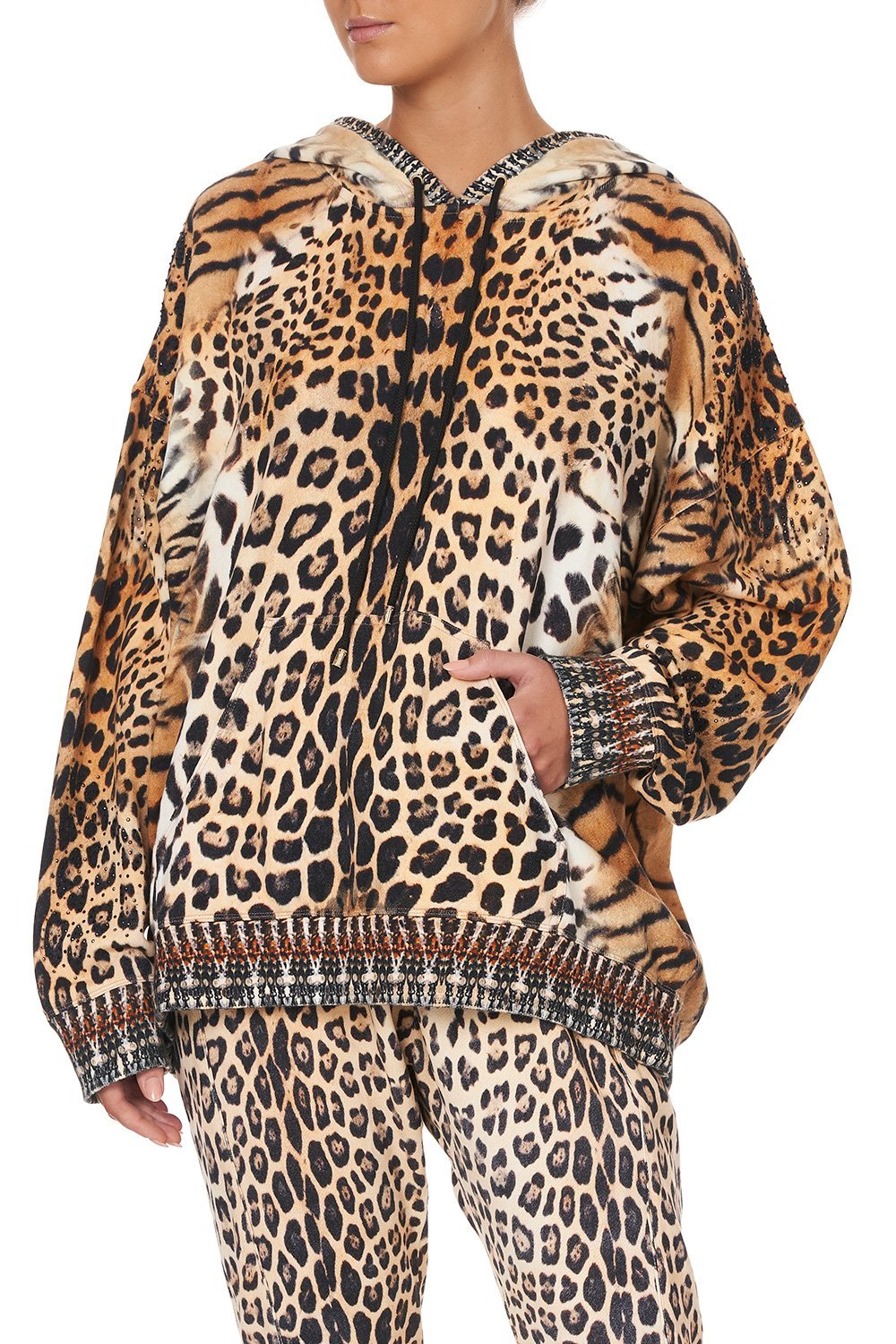 OVERSIZED BOYFRIEND HOODIE JAGUAR