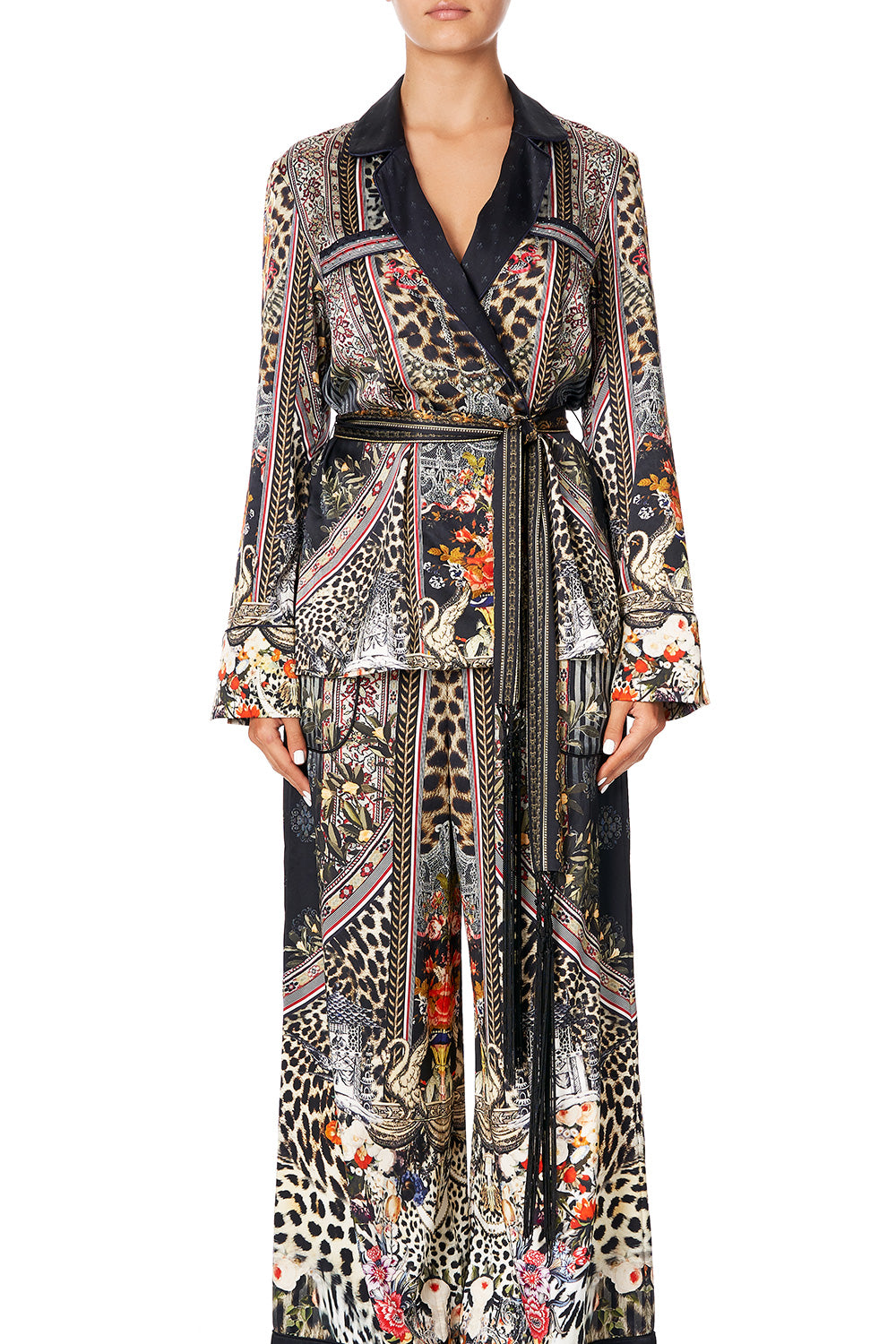 CAMILLA PAJAMA SUIT JACKET MARAIS AT MIDNIGHT