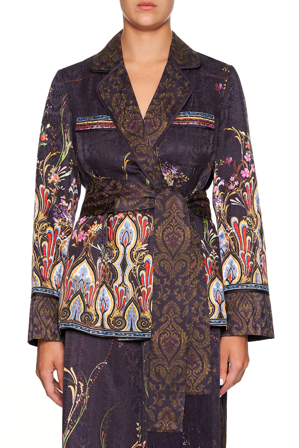 CAMILLA PAJAMA SUIT JACKET WILD FLOWER