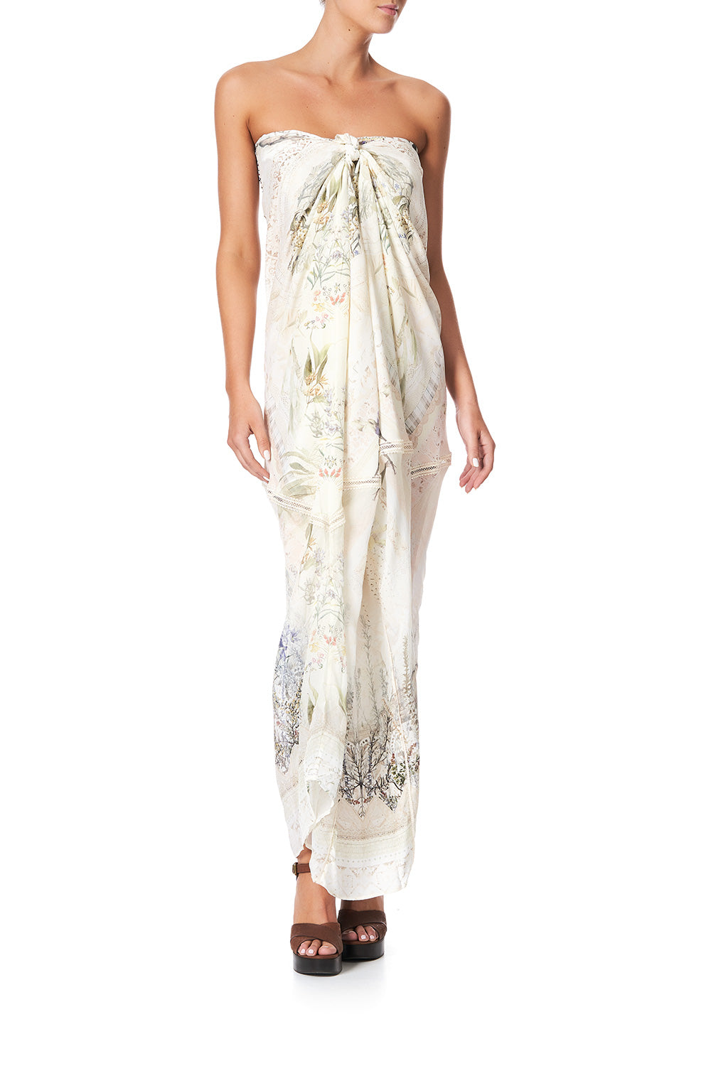 PANELLED ROUND NECK KAFTAN MEMORIES OF MOREE