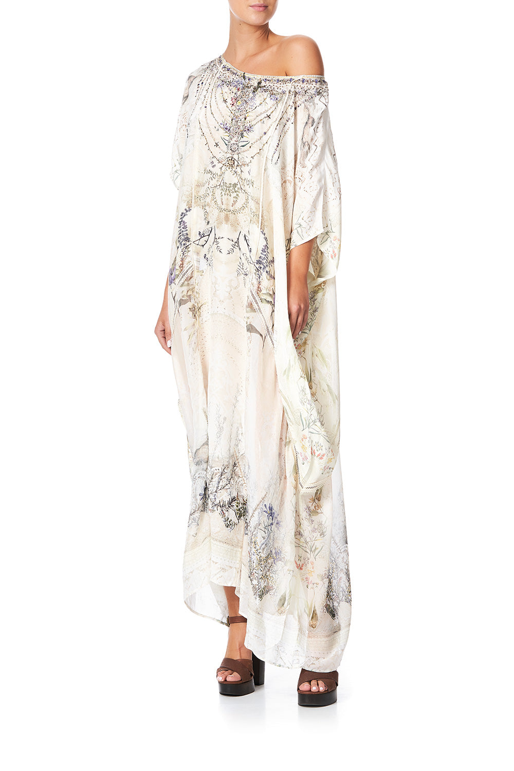 PANELLED ROUND NECK KAFTAN MEMORIES OF MOREE
