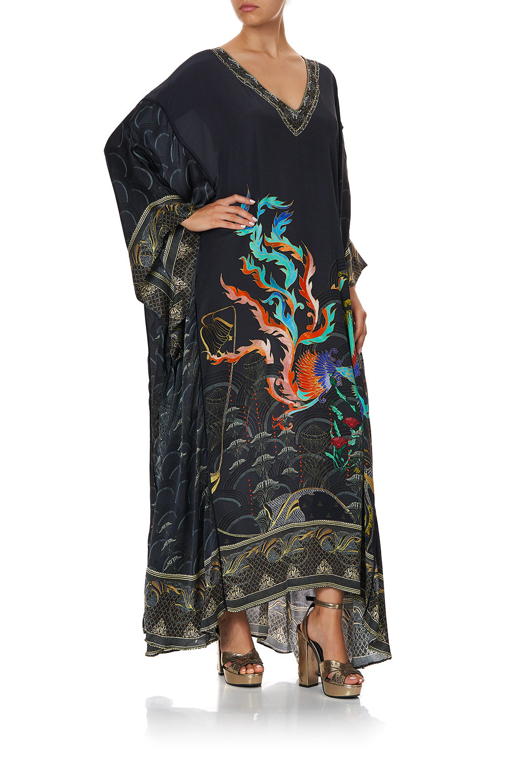 PANELLED SLEEVE KAFTAN WISE WINGS