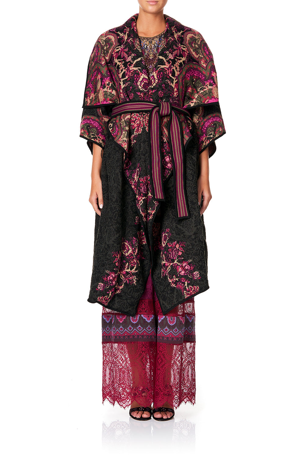 CAMILLA PLACEMENT JACQUARD COAT DAUGHTER'S DESTINY