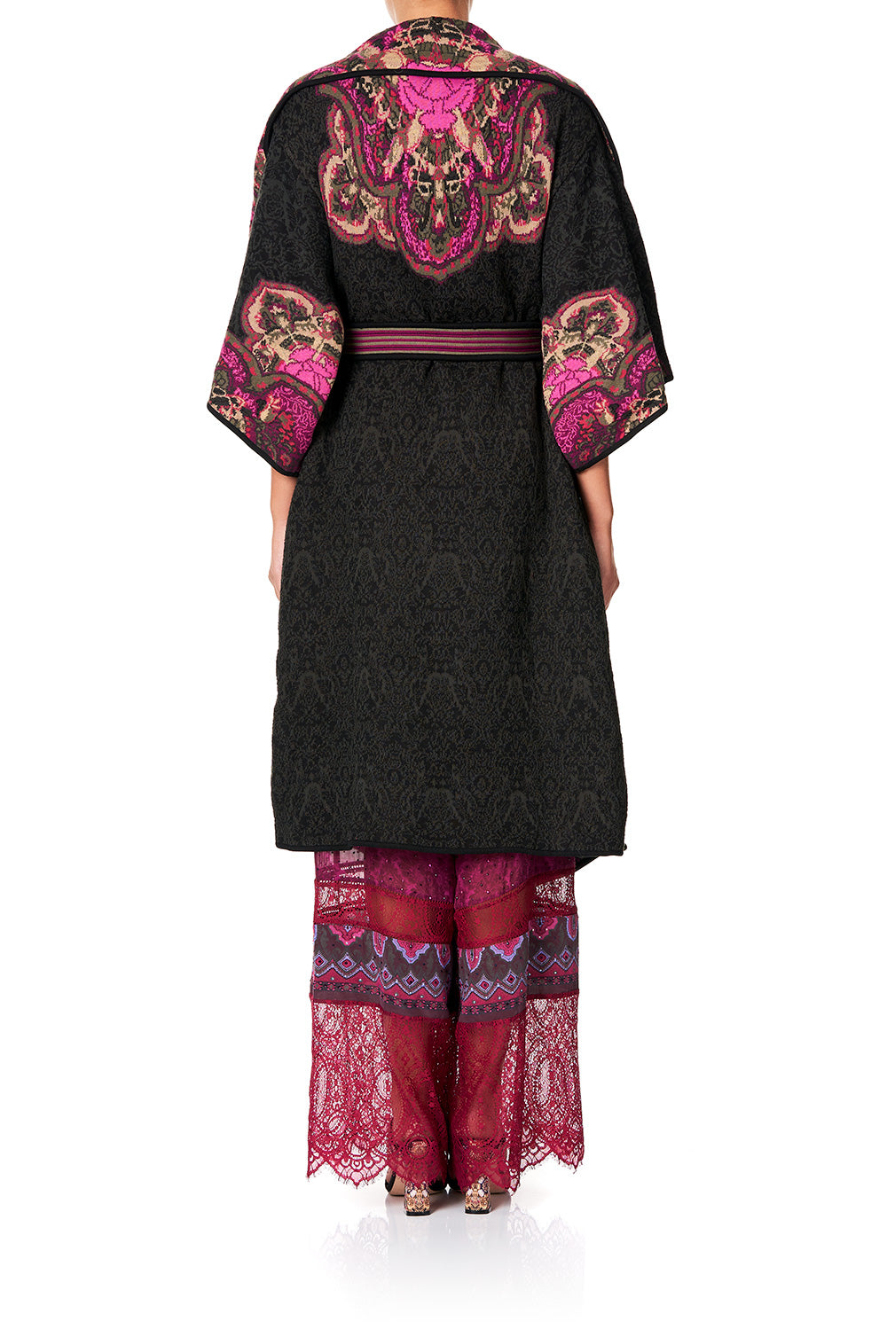 CAMILLA PLACEMENT JACQUARD COAT DAUGHTER'S DESTINY