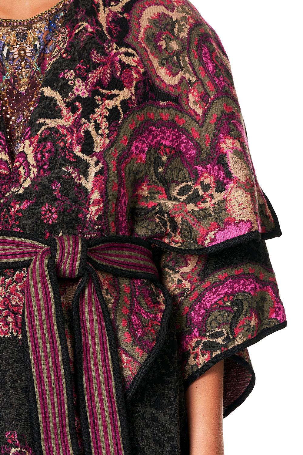 CAMILLA PLACEMENT JACQUARD COAT DAUGHTER'S DESTINY