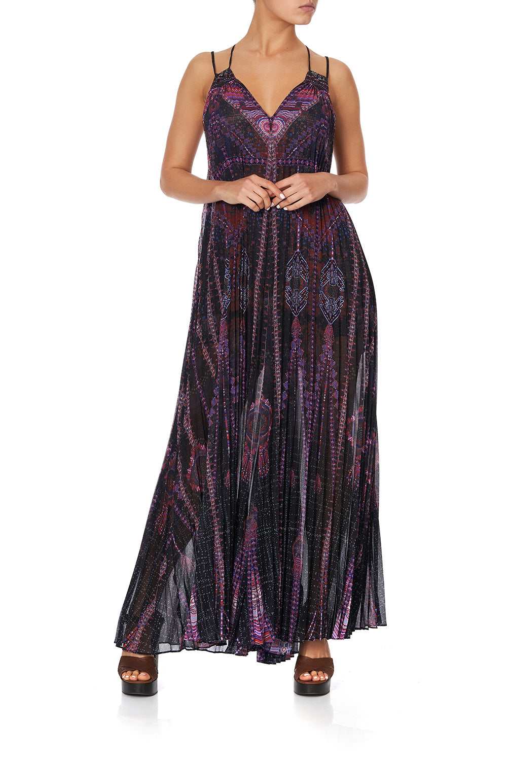 PLEATED JUMPSUIT WITH YOKE MINA MINA