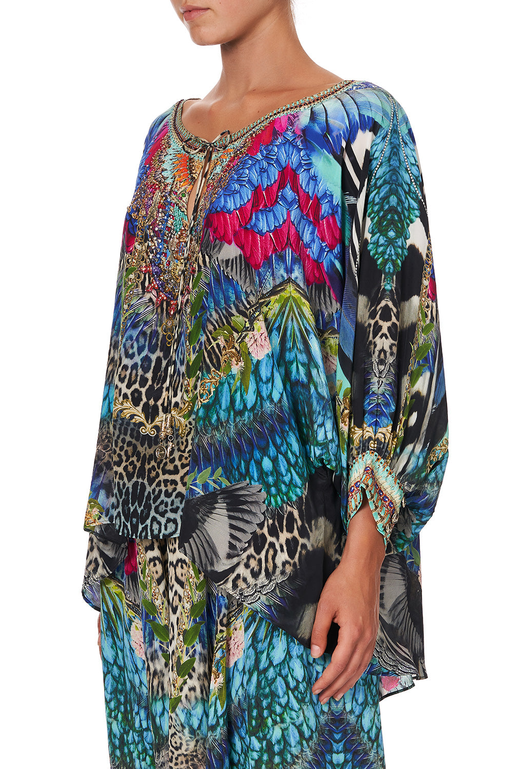 RAGLAN SLEEVE BLOUSE WITH CUFF CAFE NAIROBI