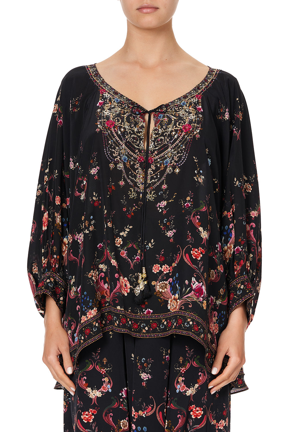 RAGLAN SLEEVE BLOUSE WITH CUFF A GIRL LIKE YOU