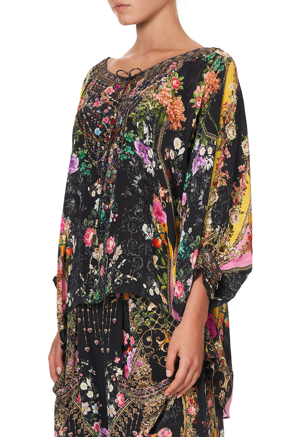 RAGLAN SLEEVE BLOUSE WITH CUFF MONTAGUES CAPULET