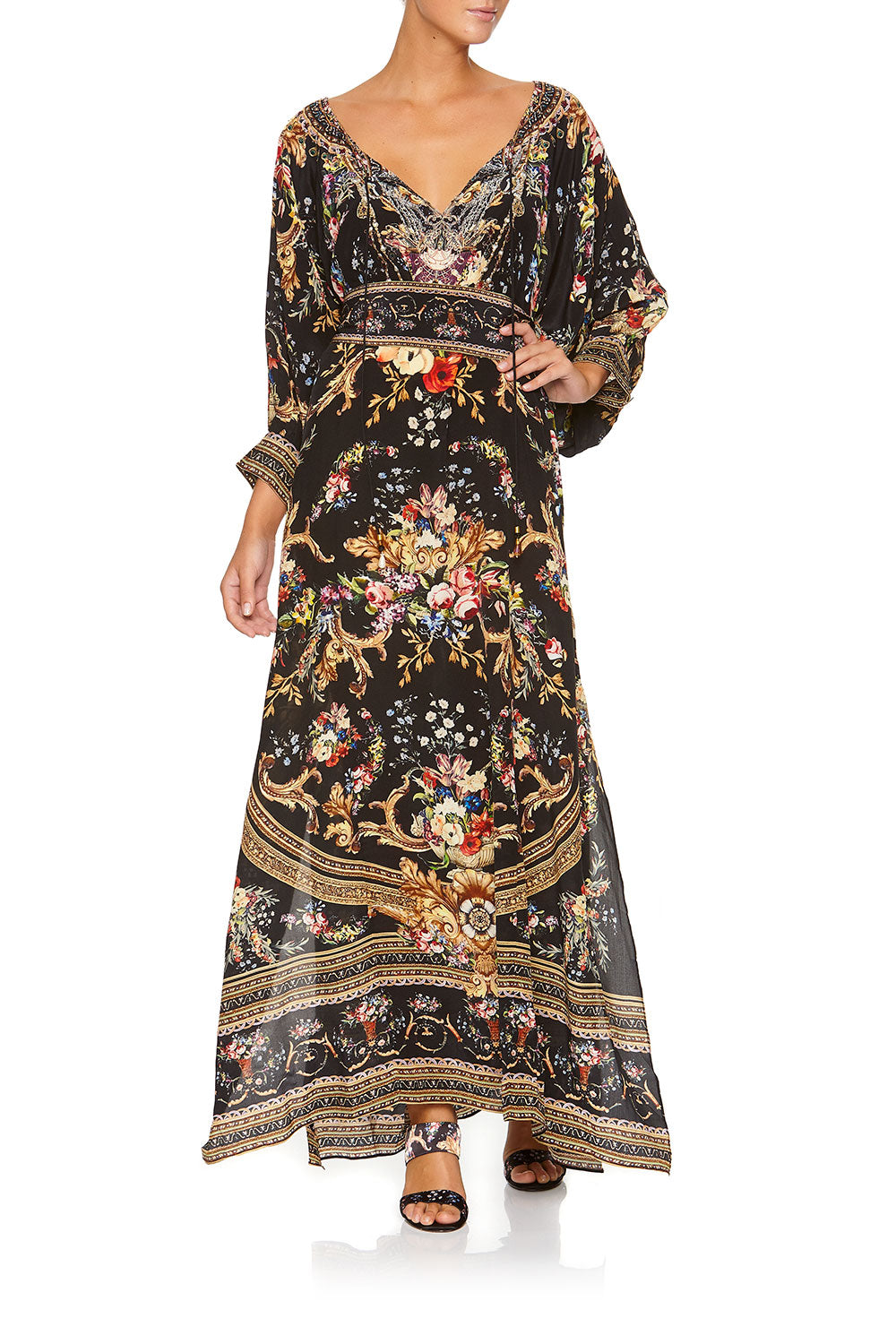 RAGLAN SLEEVE DRESS FRIEND IN FLORA