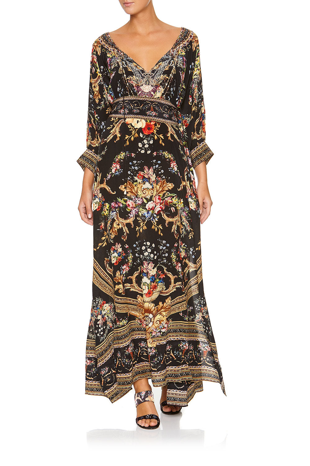 RAGLAN SLEEVE DRESS FRIEND IN FLORA